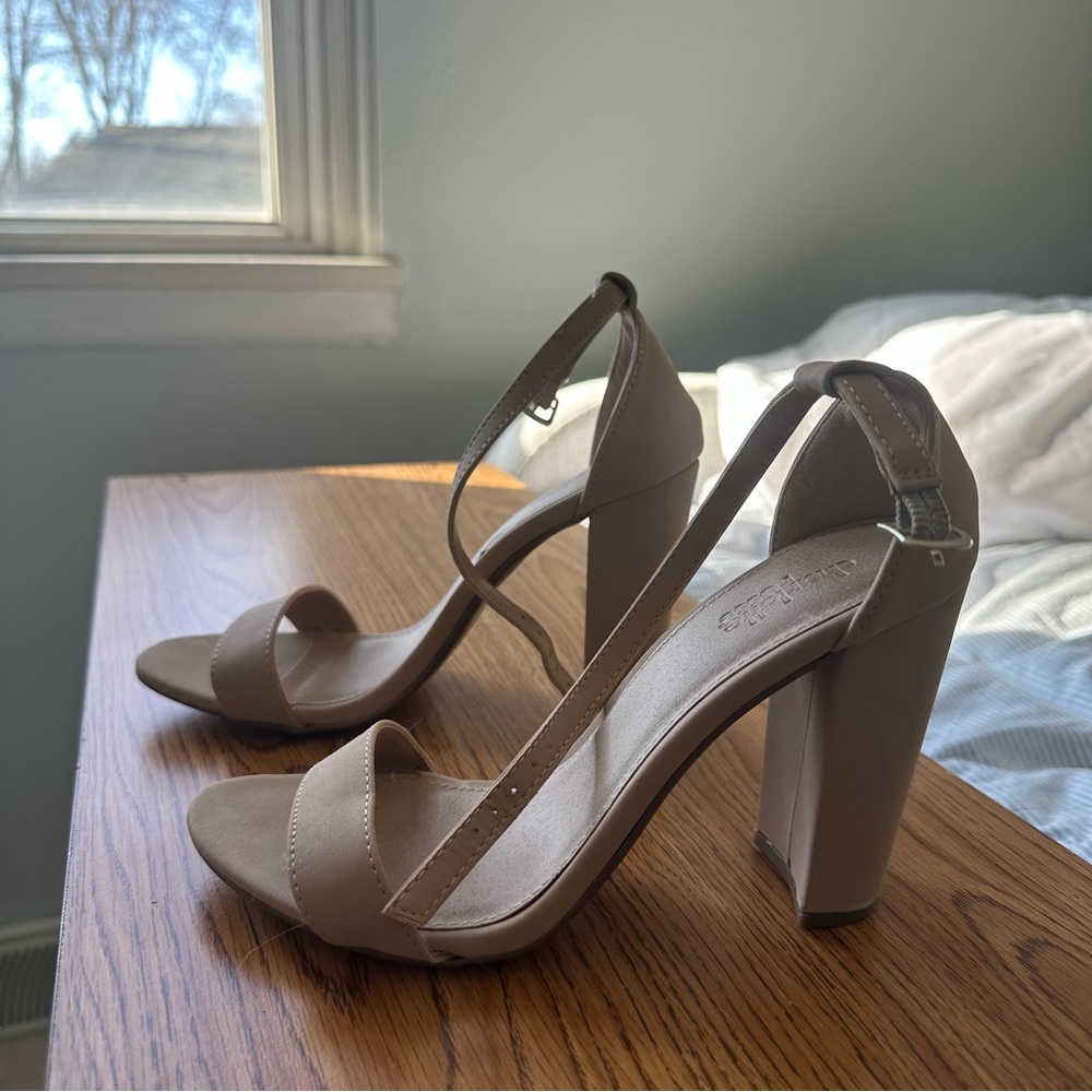 Charlotte Russe Nude Heeled Sandals